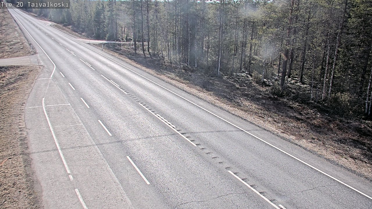 Weather Camera Image Road 20 Taivalkoski, Taivalkoski, Pohjois-Pohjanmaa