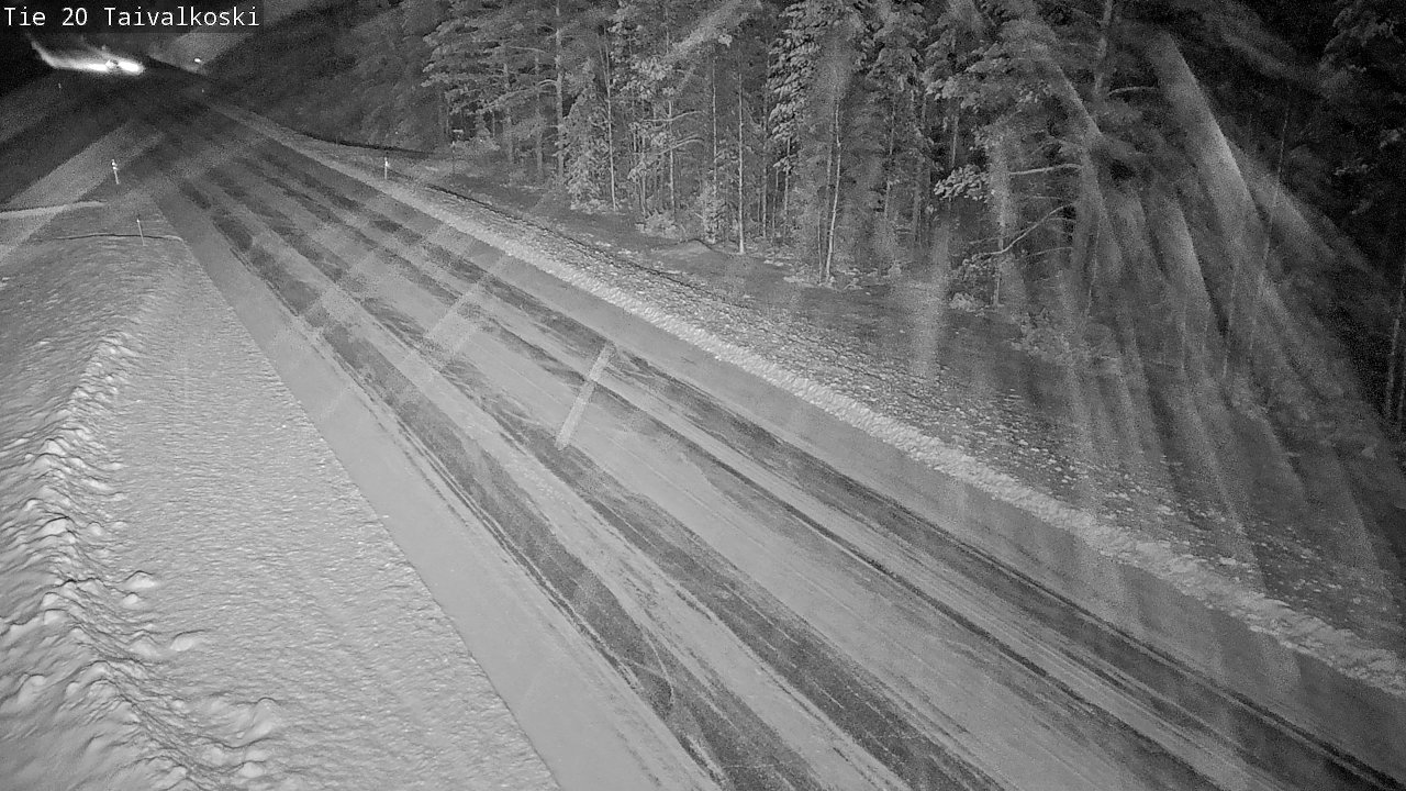 Weather Camera Image Road 20 Taivalkoski, Taivalkoski, Pohjois-Pohjanmaa