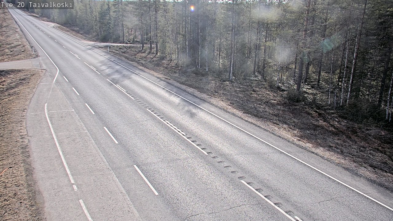 Weather Camera Image Road 20 Taivalkoski, Taivalkoski, Pohjois-Pohjanmaa