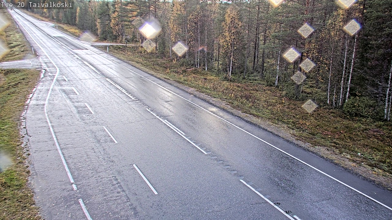 Weather Camera Image Road 20 Taivalkoski, Taivalkoski, Pohjois-Pohjanmaa