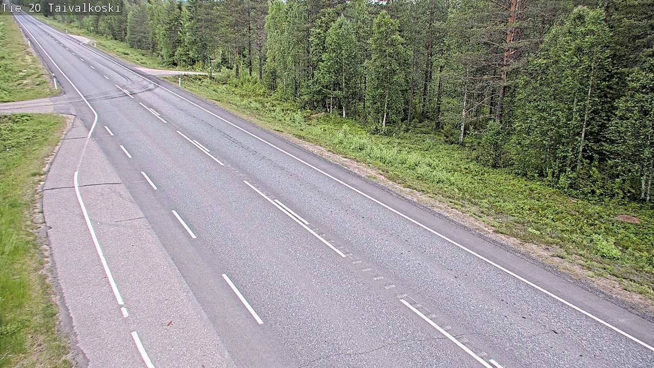 Kelikamerat Kuva Tie 20 Taivalkoski, Taivalkoski, Pohjois-Pohjanmaa