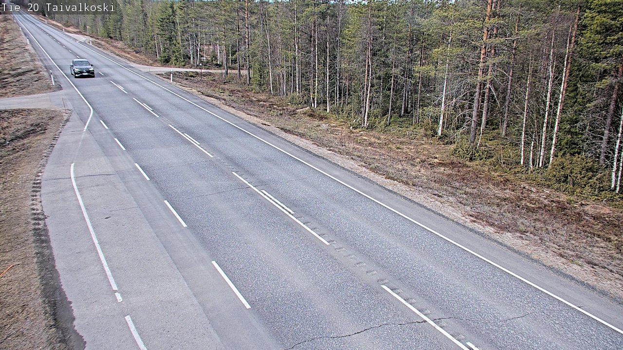 Weather Camera Image Road 20 Taivalkoski, Taivalkoski, Pohjois-Pohjanmaa