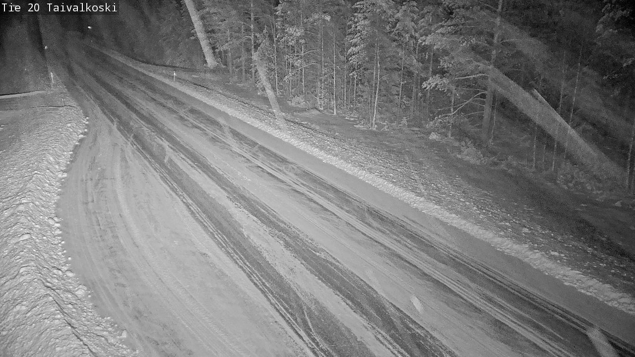Weather Camera Image Road 20 Taivalkoski, Taivalkoski, Pohjois-Pohjanmaa