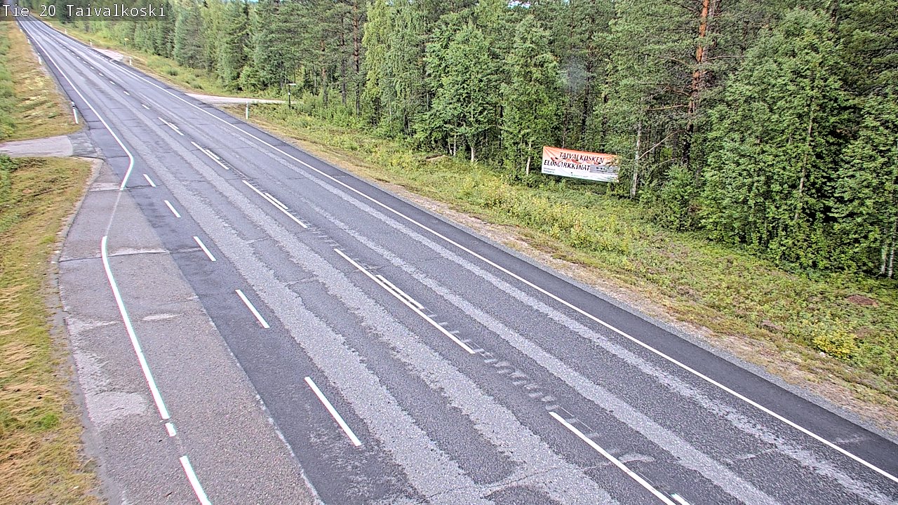 Weather Camera Image Road 20 Taivalkoski, Taivalkoski, Pohjois-Pohjanmaa