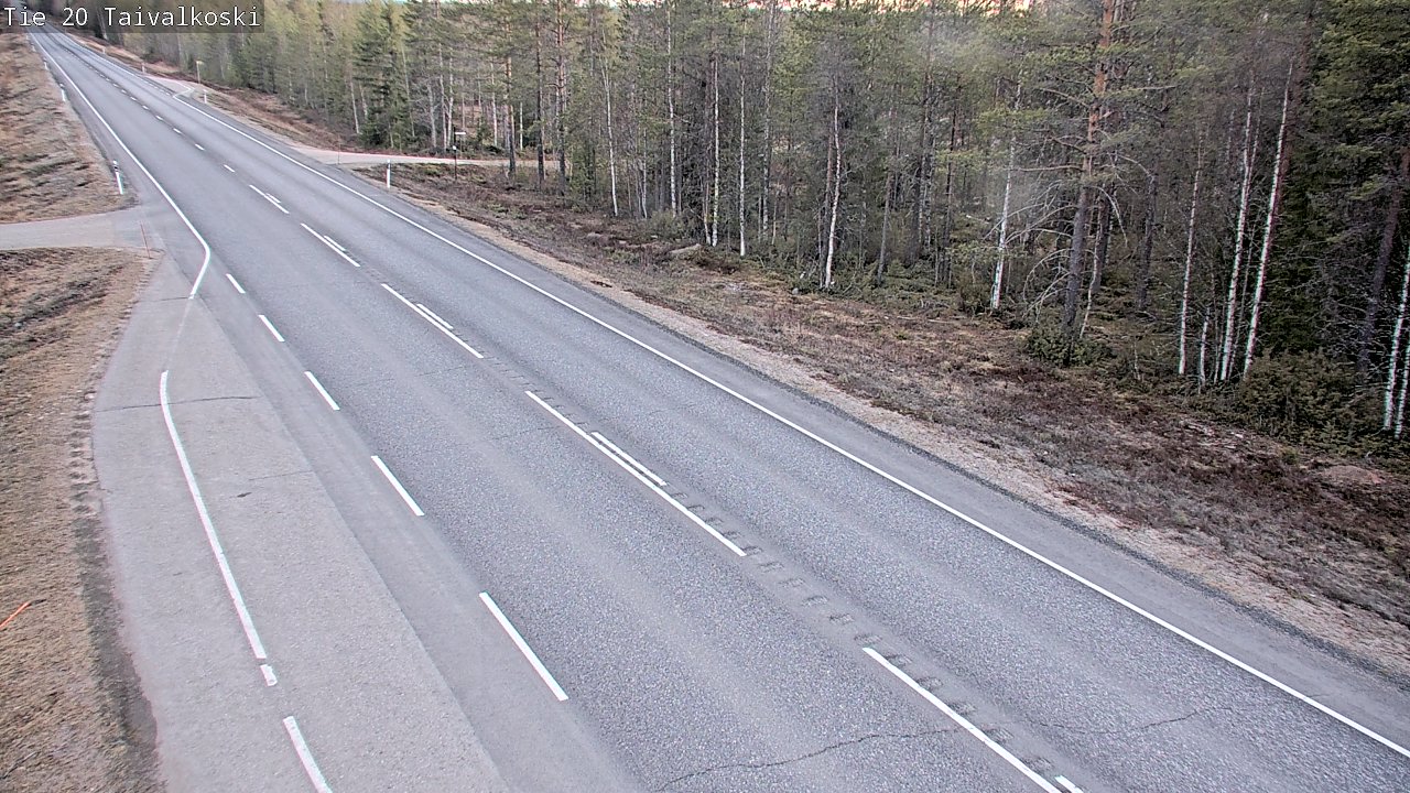 Weather Camera Image Road 20 Taivalkoski, Taivalkoski, Pohjois-Pohjanmaa