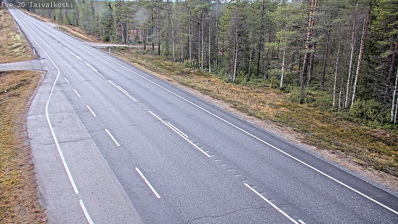 Kelikamerat Kuva Tie 20 Taivalkoski, Taivalkoski, Pohjois-Pohjanmaa