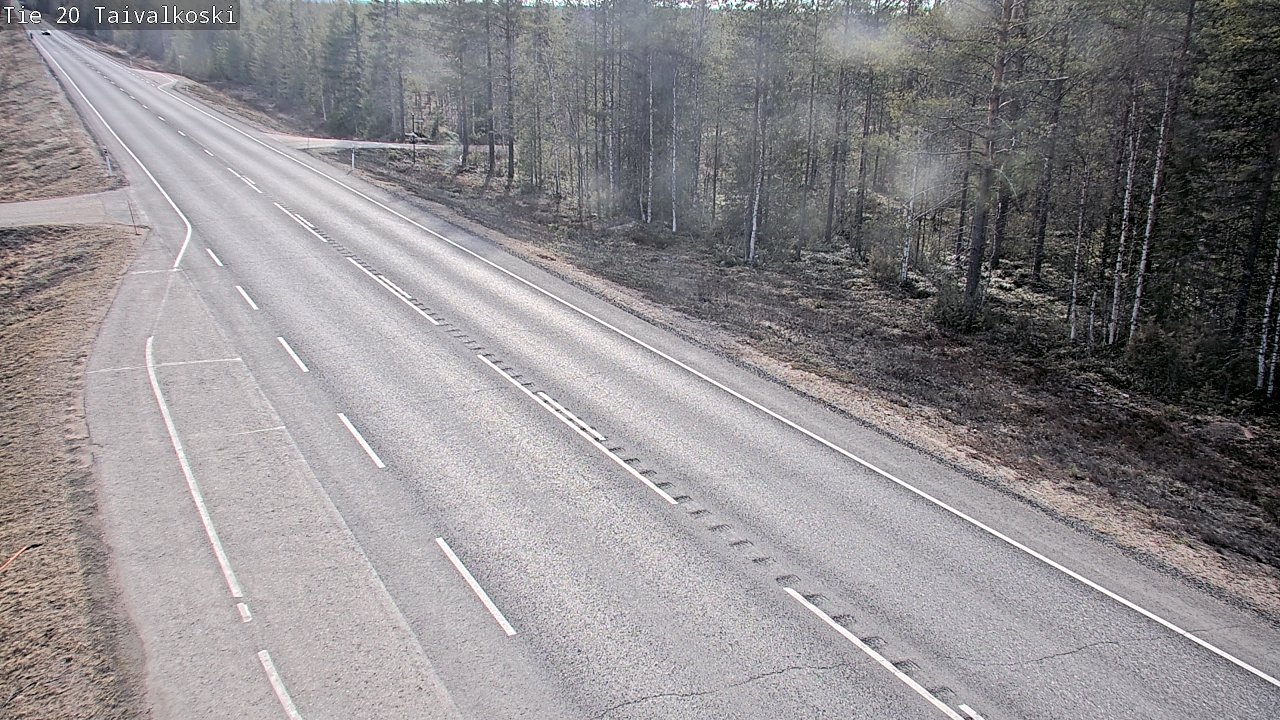 Weather Camera Image Road 20 Taivalkoski, Taivalkoski, Pohjois-Pohjanmaa