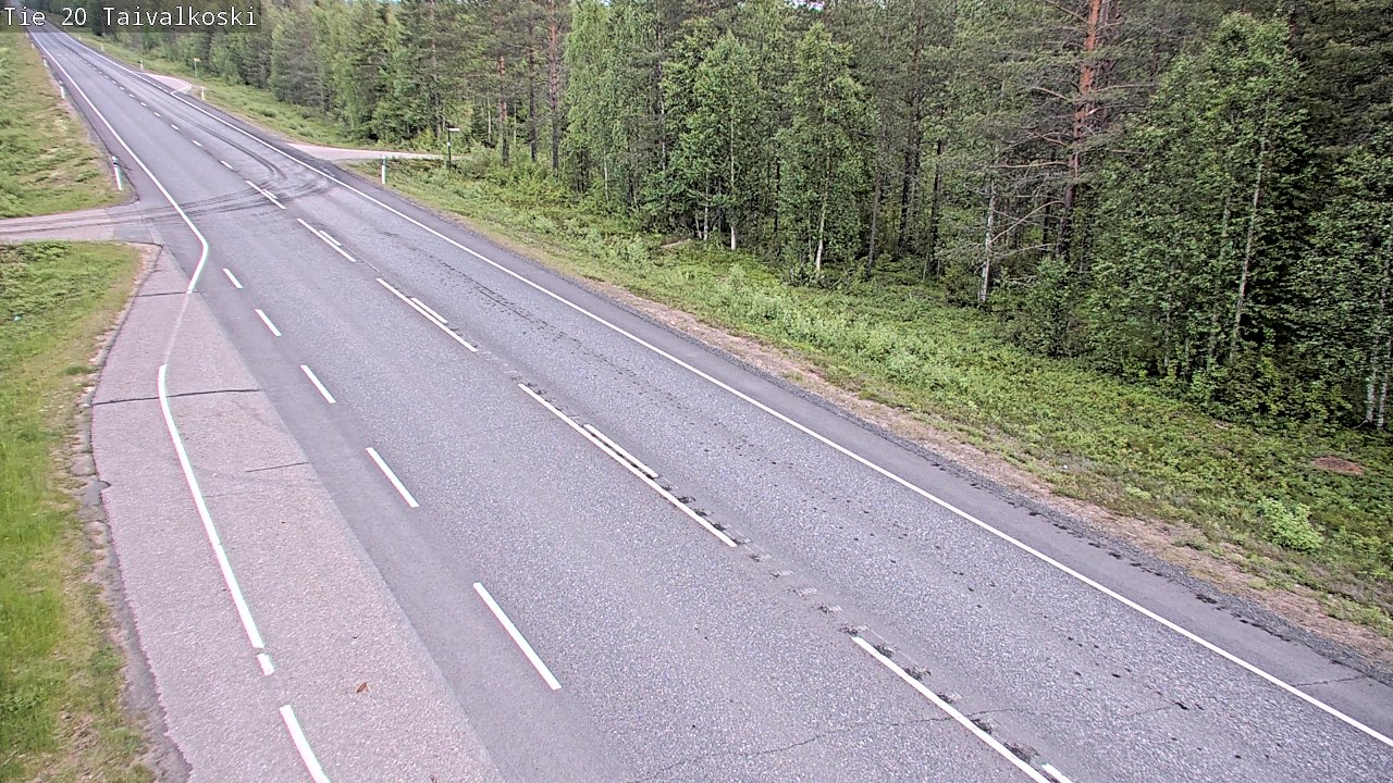 Kelikamerat Kuva Tie 20 Taivalkoski, Taivalkoski, Pohjois-Pohjanmaa