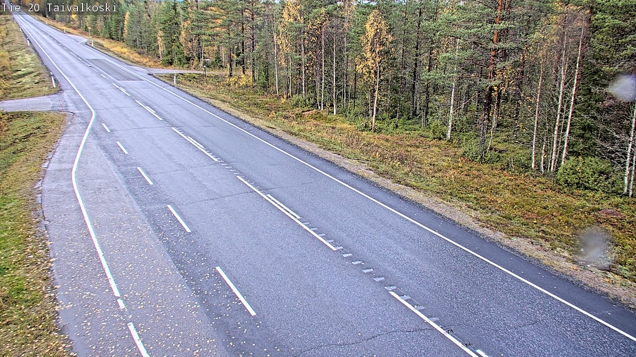 Weather Camera Image Väg 20 Taivalkoski, Taivalkoski, Pohjois-Pohjanmaa