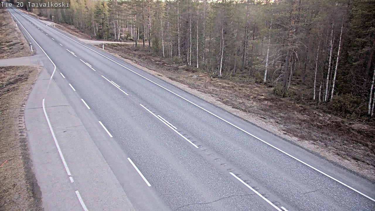 Weather Camera Image Road 20 Taivalkoski, Taivalkoski, Pohjois-Pohjanmaa