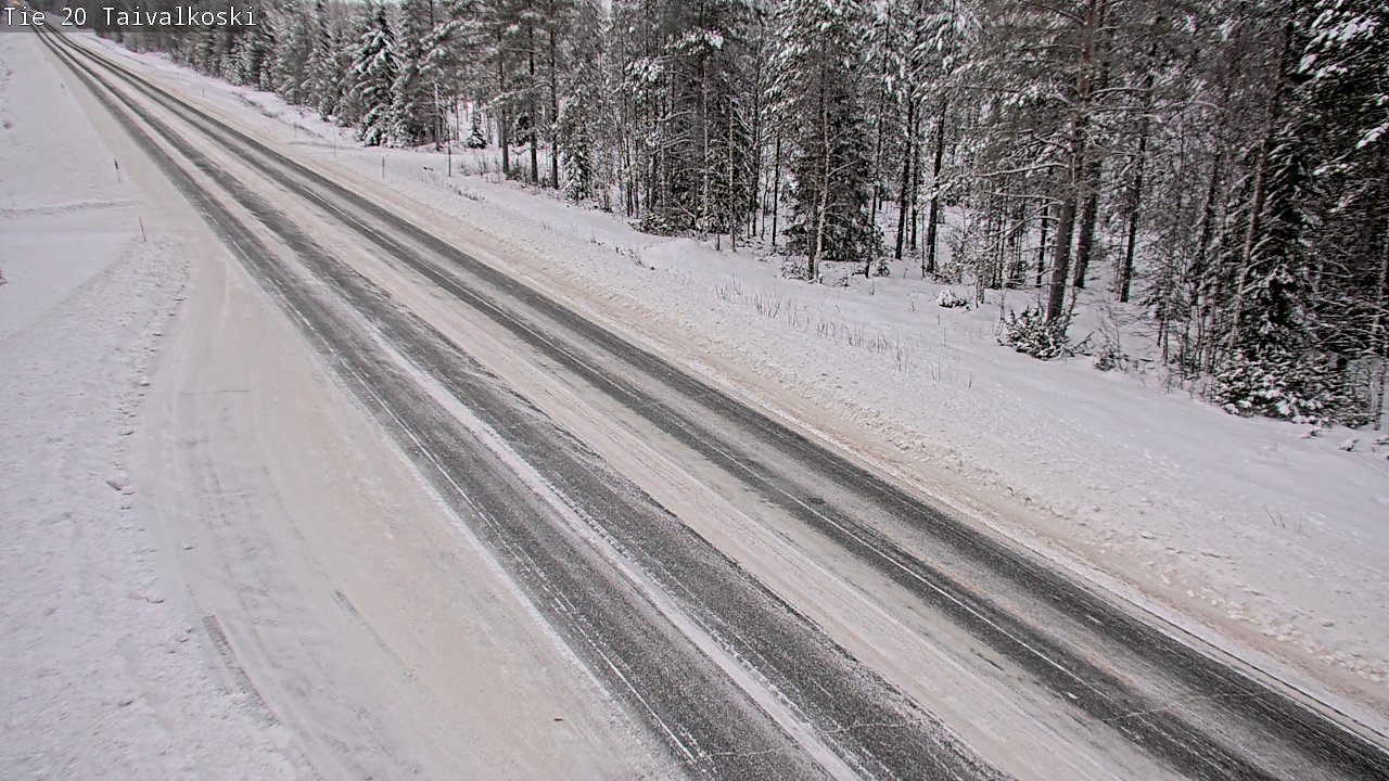 Weather Camera Image Väg 20 Taivalkoski, Taivalkoski, Pohjois-Pohjanmaa