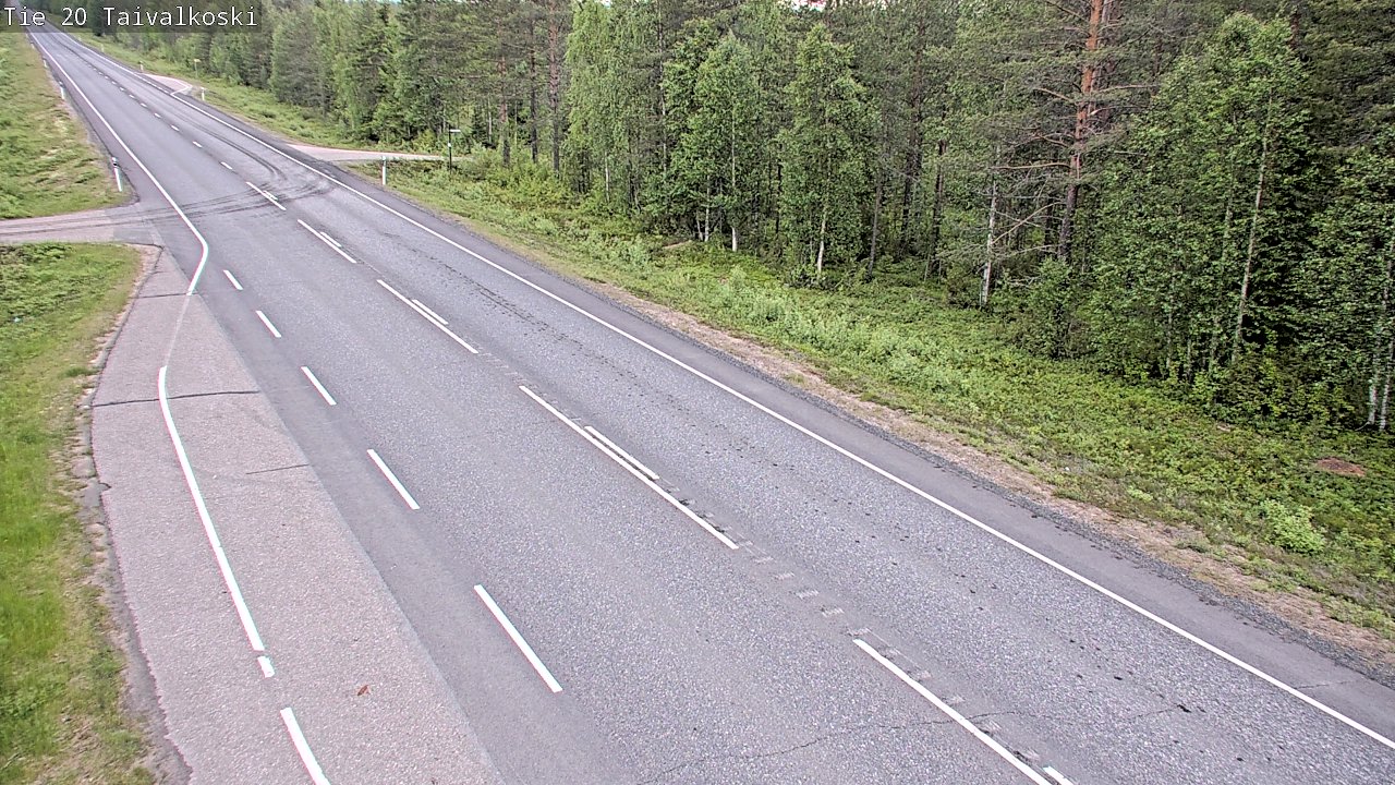 Kelikamerat Kuva Tie 20 Taivalkoski, Taivalkoski, Pohjois-Pohjanmaa