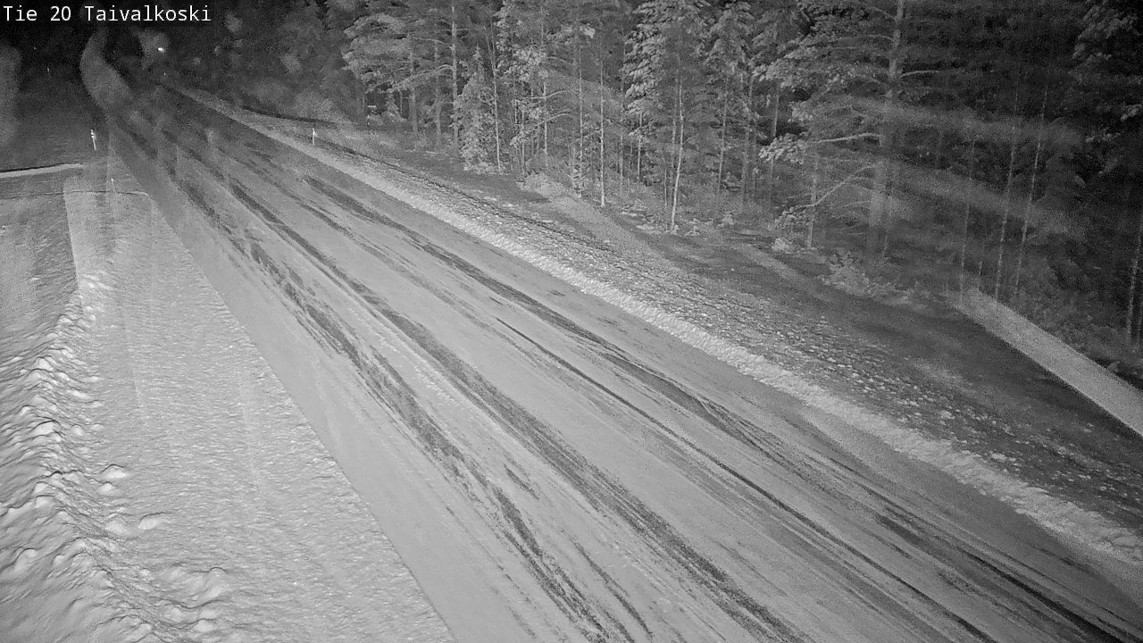 Weather Camera Image Road 20 Taivalkoski, Taivalkoski, Pohjois-Pohjanmaa