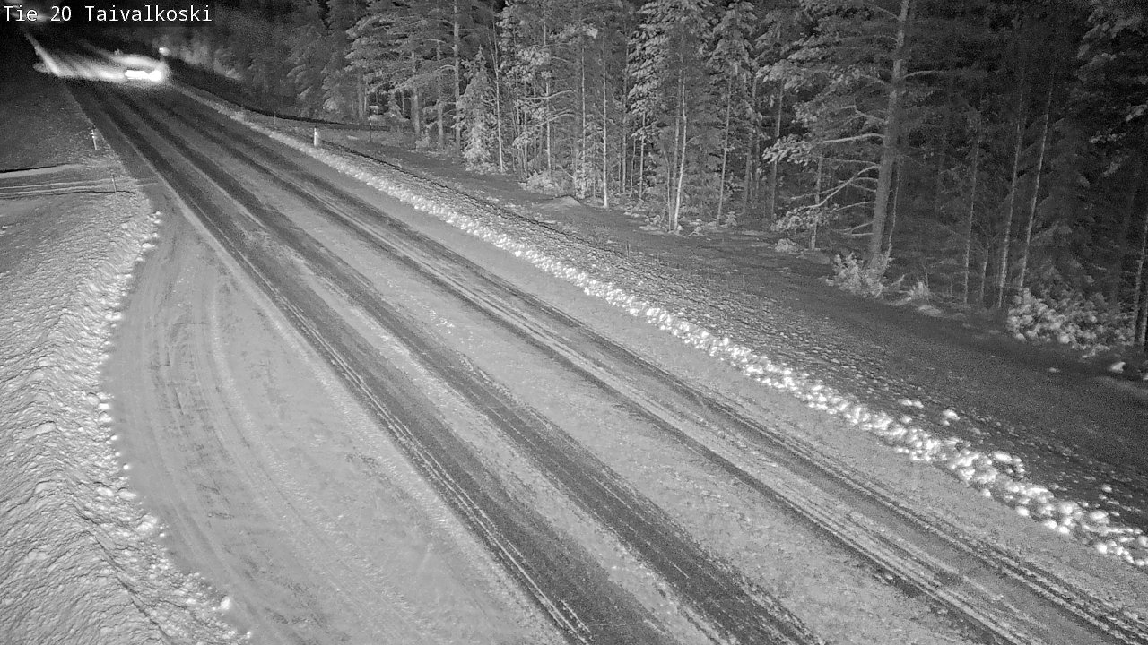 Weather Camera Image Road 20 Taivalkoski, Taivalkoski, Pohjois-Pohjanmaa