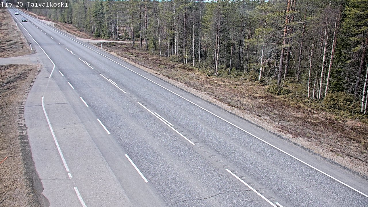 Weather Camera Image Road 20 Taivalkoski, Taivalkoski, Pohjois-Pohjanmaa