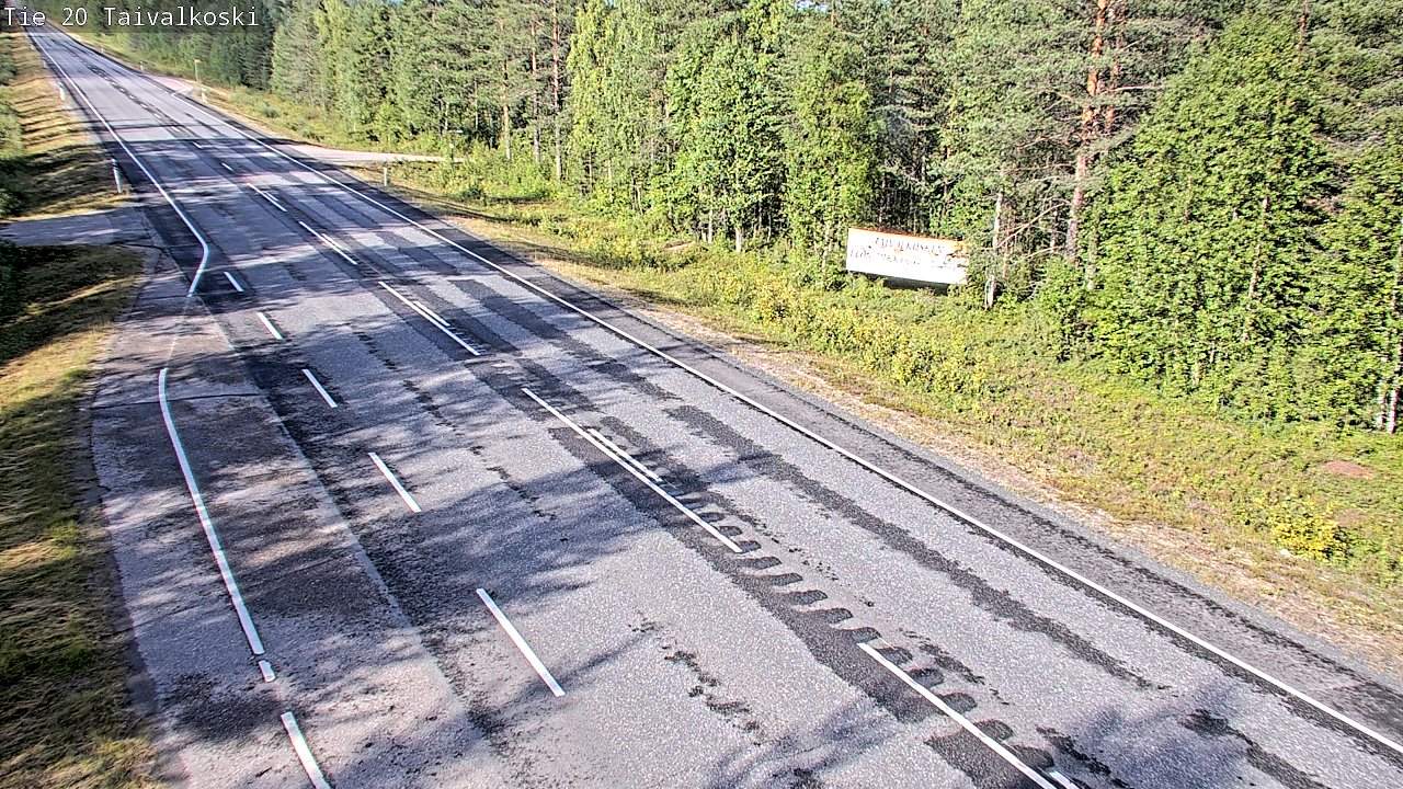 Weather Camera Image Road 20 Taivalkoski, Taivalkoski, Pohjois-Pohjanmaa