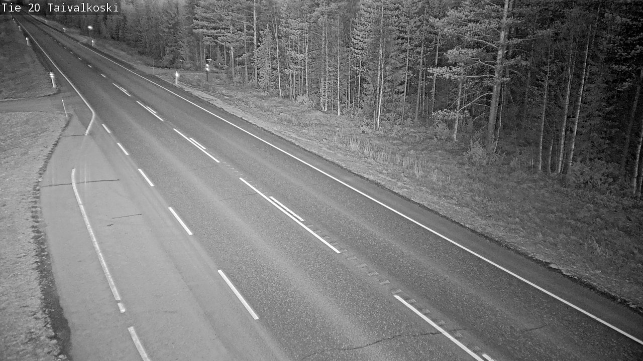 Weather Camera Image Road 20 Taivalkoski, Taivalkoski, Pohjois-Pohjanmaa
