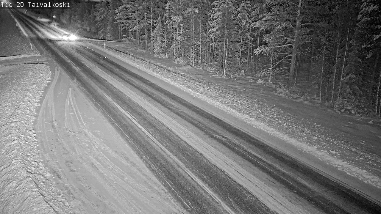 Weather Camera Image Väg 20 Taivalkoski, Taivalkoski, Pohjois-Pohjanmaa
