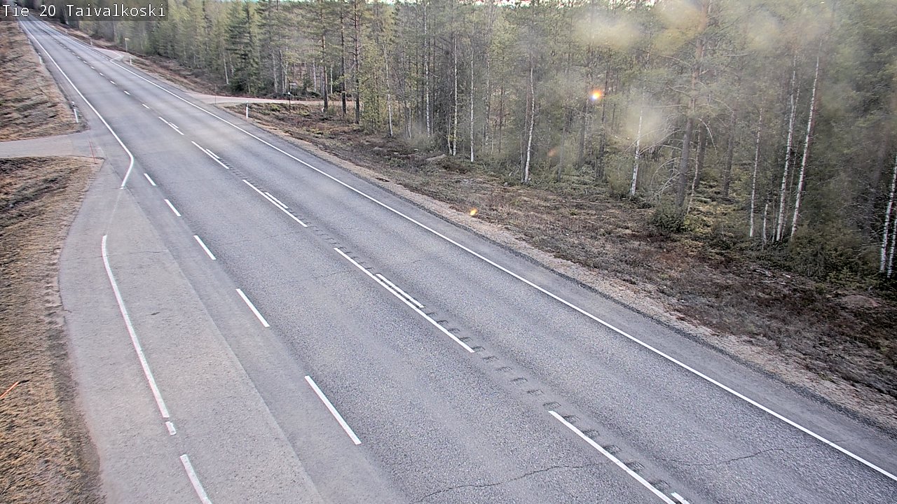 Weather Camera Image Road 20 Taivalkoski, Taivalkoski, Pohjois-Pohjanmaa