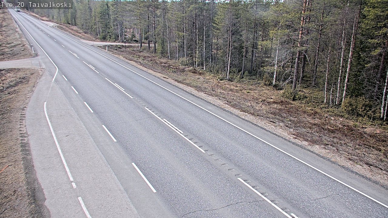 Weather Camera Image Road 20 Taivalkoski, Taivalkoski, Pohjois-Pohjanmaa