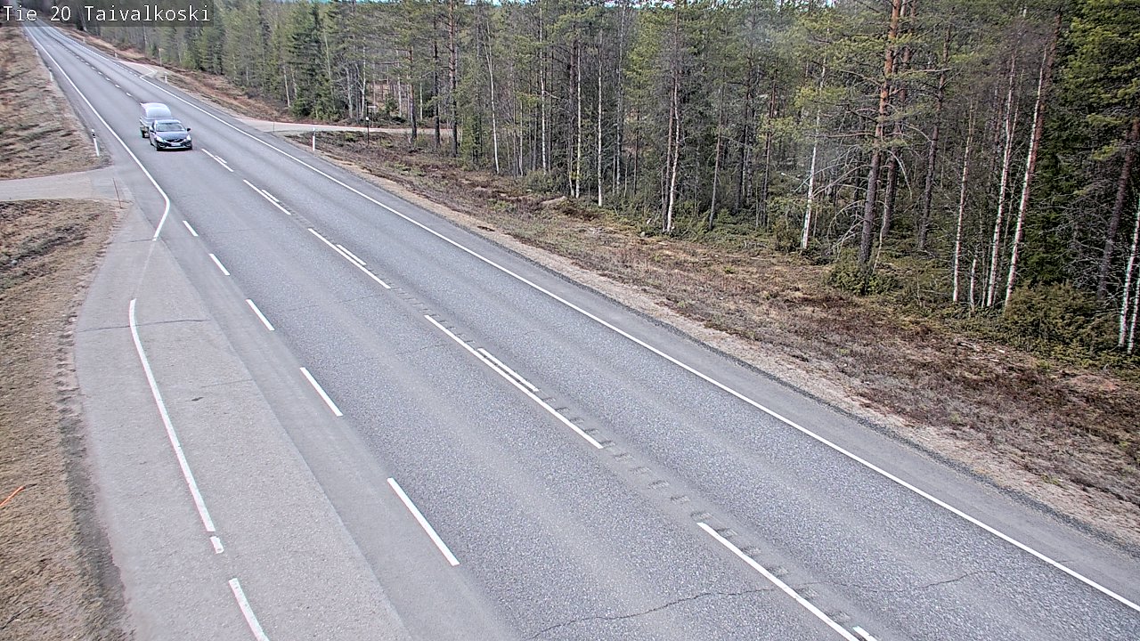 Weather Camera Image Road 20 Taivalkoski, Taivalkoski, Pohjois-Pohjanmaa