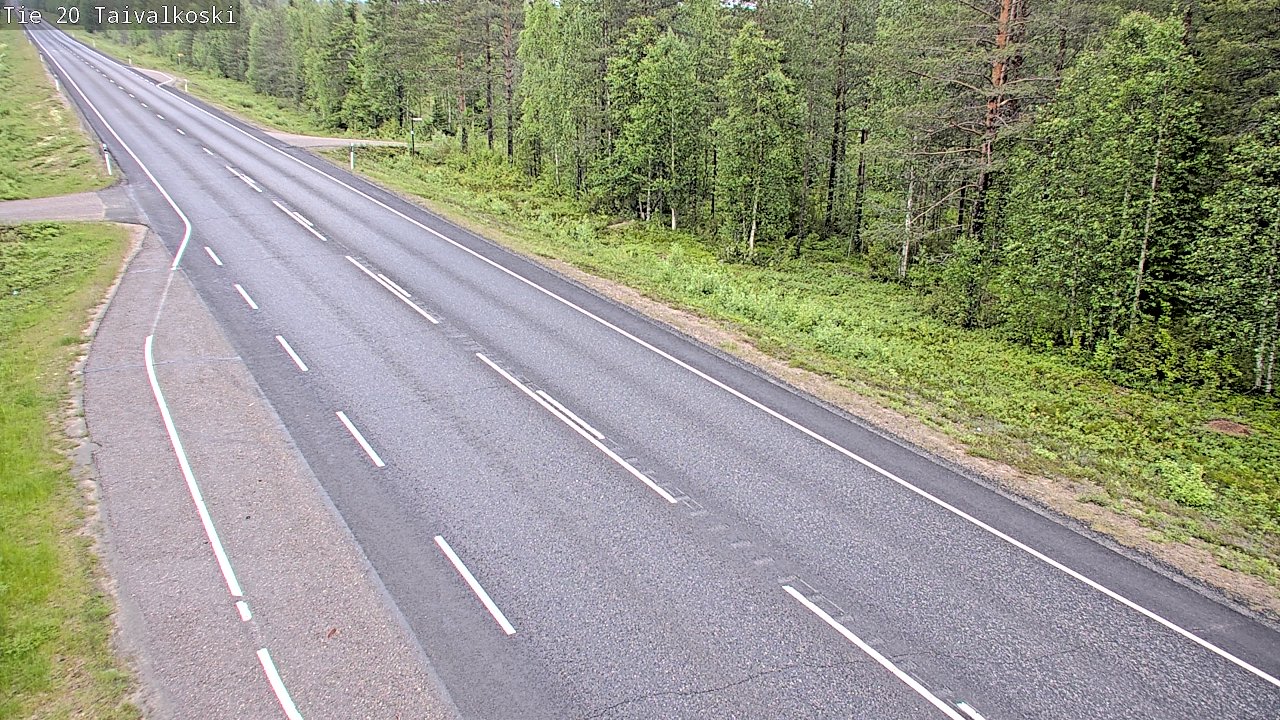 Kelikamerat Kuva Tie 20 Taivalkoski, Taivalkoski, Pohjois-Pohjanmaa