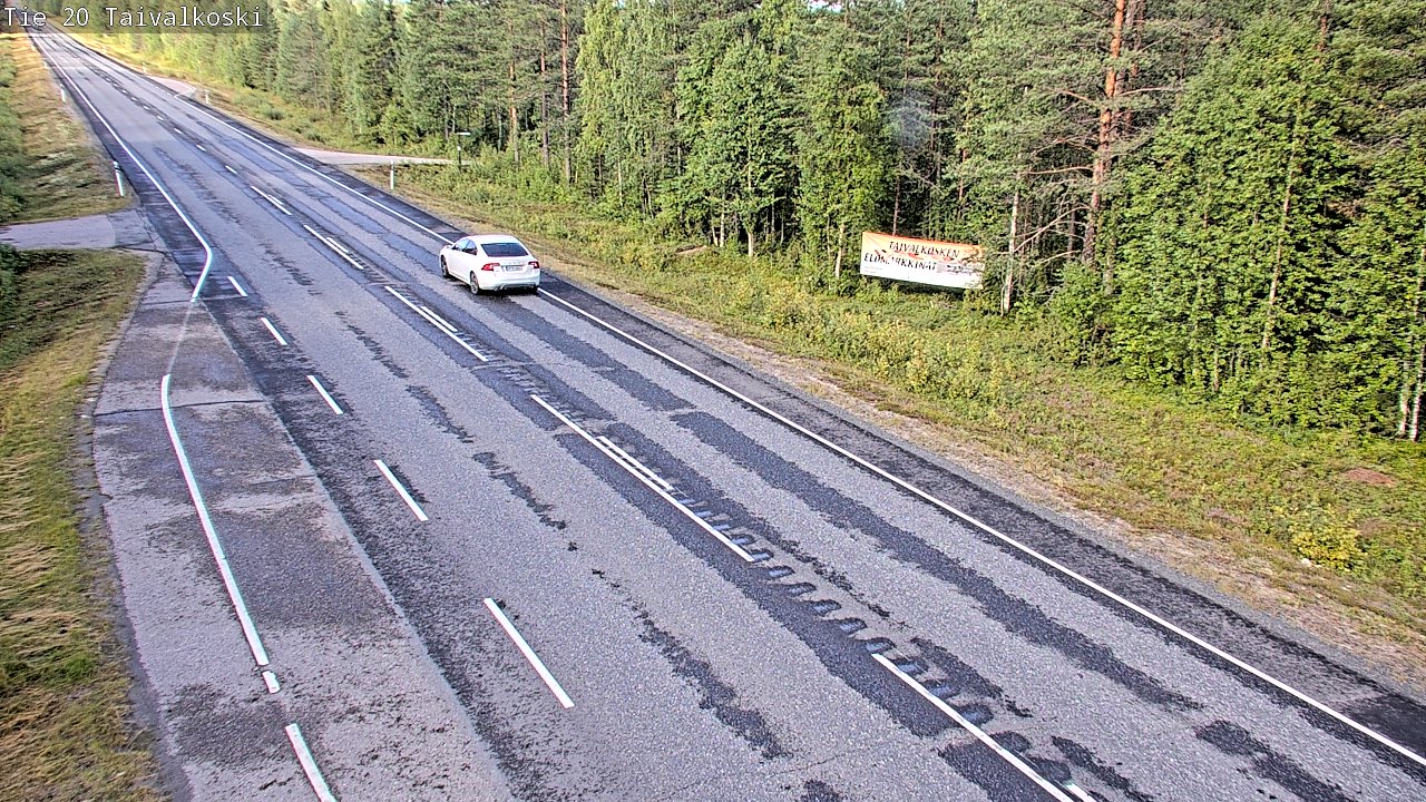 Weather Camera Image Road 20 Taivalkoski, Taivalkoski, Pohjois-Pohjanmaa