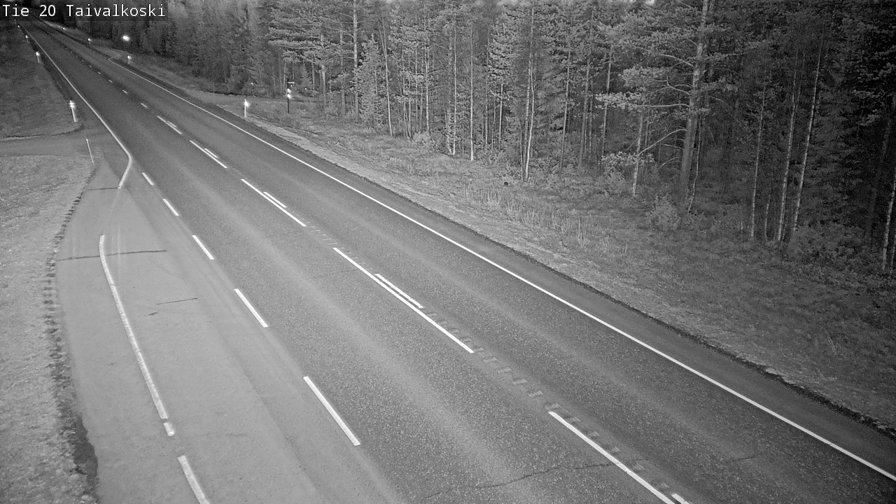 Weather Camera Image Road 20 Taivalkoski, Taivalkoski, Pohjois-Pohjanmaa