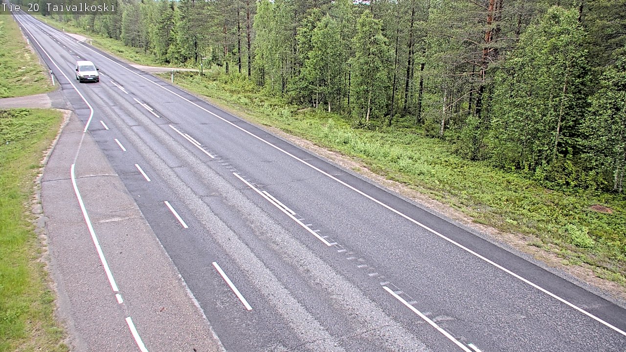 Kelikamerat Kuva Tie 20 Taivalkoski, Taivalkoski, Pohjois-Pohjanmaa
