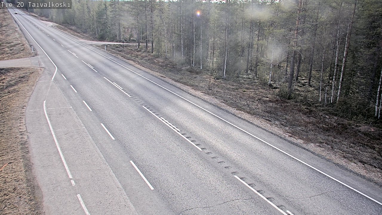 Weather Camera Image Road 20 Taivalkoski, Taivalkoski, Pohjois-Pohjanmaa
