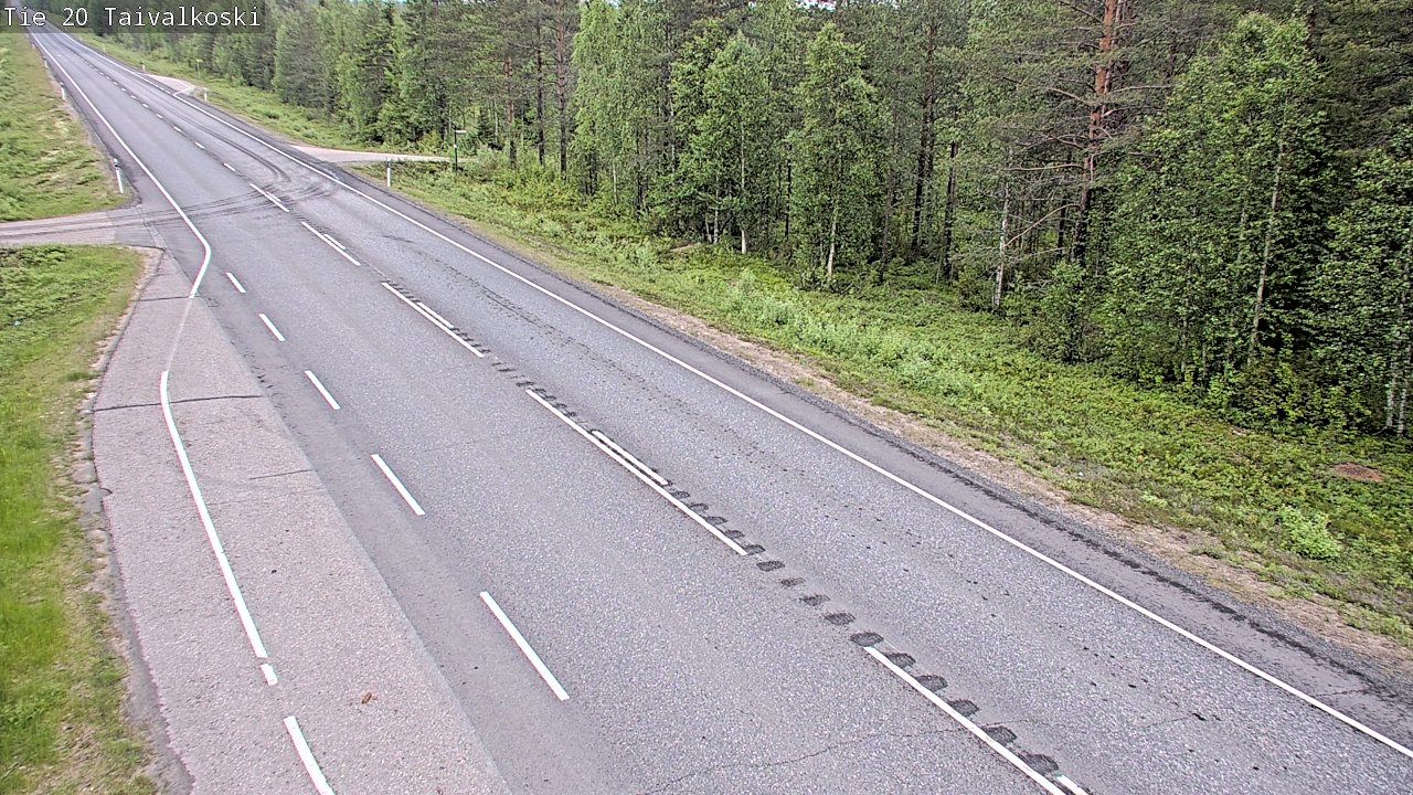 Kelikamerat Kuva Tie 20 Taivalkoski, Taivalkoski, Pohjois-Pohjanmaa