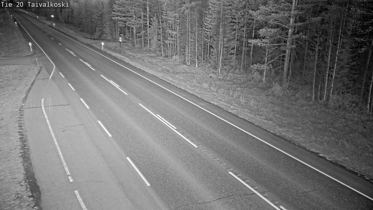 Weather Camera Image Road 20 Taivalkoski, Taivalkoski, Pohjois-Pohjanmaa