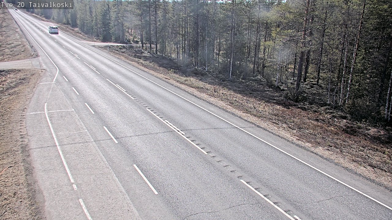 Weather Camera Image Road 20 Taivalkoski, Taivalkoski, Pohjois-Pohjanmaa