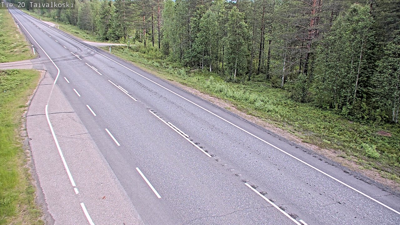 Kelikamerat Kuva Tie 20 Taivalkoski, Taivalkoski, Pohjois-Pohjanmaa