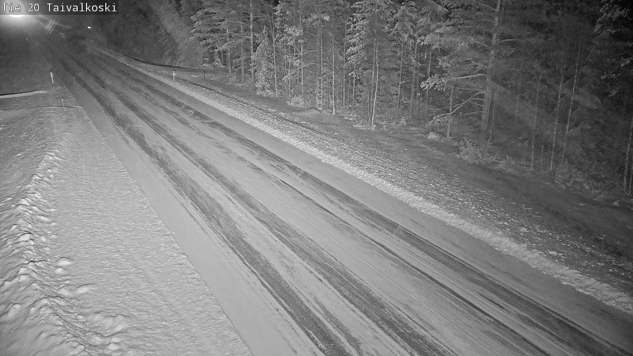 Weather Camera Image Road 20 Taivalkoski, Taivalkoski, Pohjois-Pohjanmaa