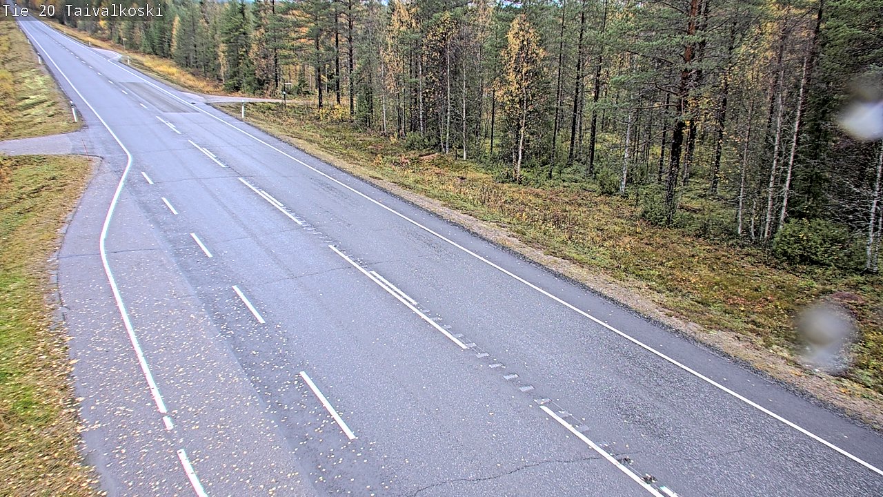 Weather Camera Image Road 20 Taivalkoski, Taivalkoski, Pohjois-Pohjanmaa