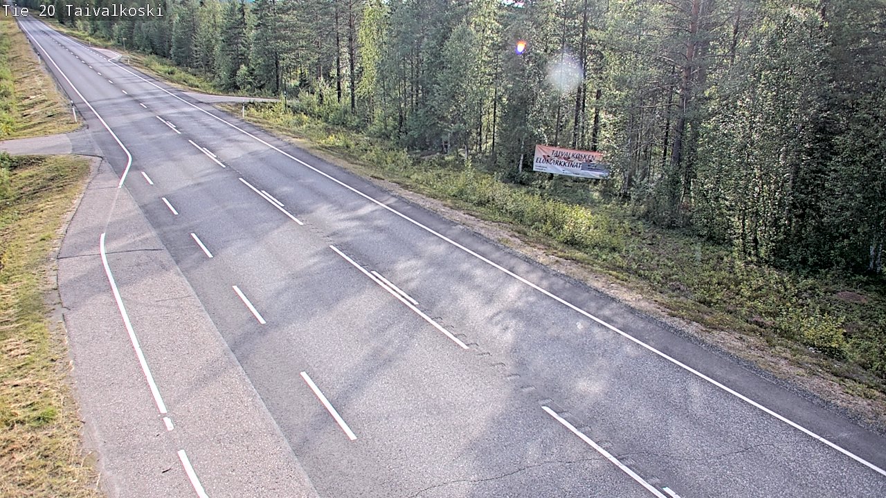 Kelikamerat Kuva Tie 20 Taivalkoski, Taivalkoski, Pohjois-Pohjanmaa