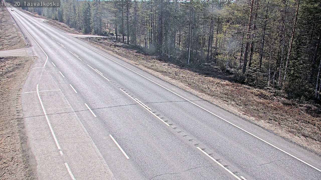 Weather Camera Image Road 20 Taivalkoski, Taivalkoski, Pohjois-Pohjanmaa