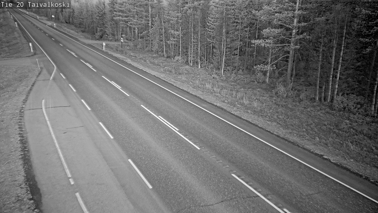 Weather Camera Image Road 20 Taivalkoski, Taivalkoski, Pohjois-Pohjanmaa