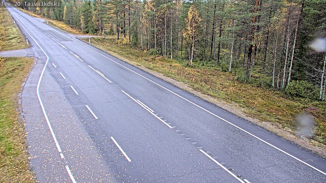 Weather Camera Image Road 20 Taivalkoski, Taivalkoski, Pohjois-Pohjanmaa