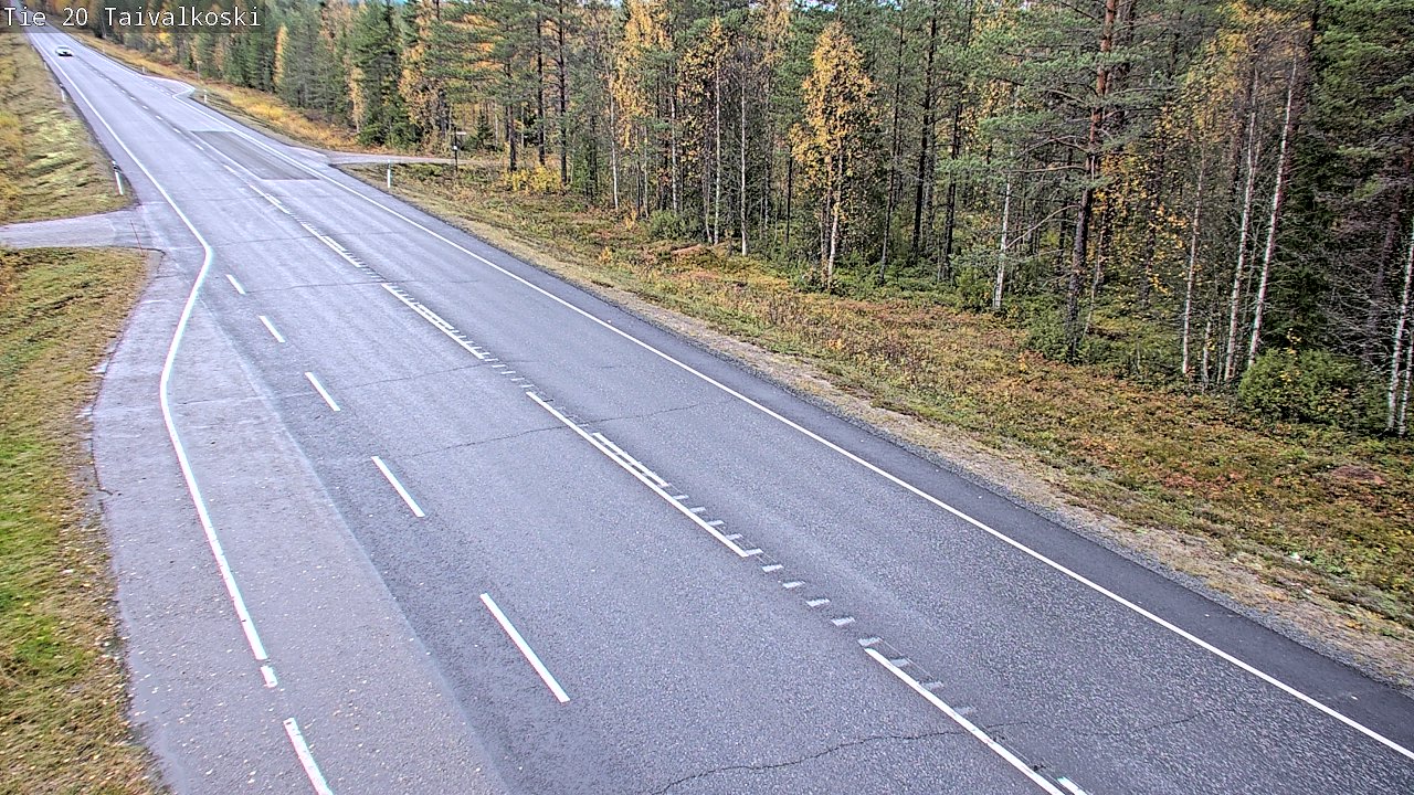 Weather Camera Image Road 20 Taivalkoski, Taivalkoski, Pohjois-Pohjanmaa