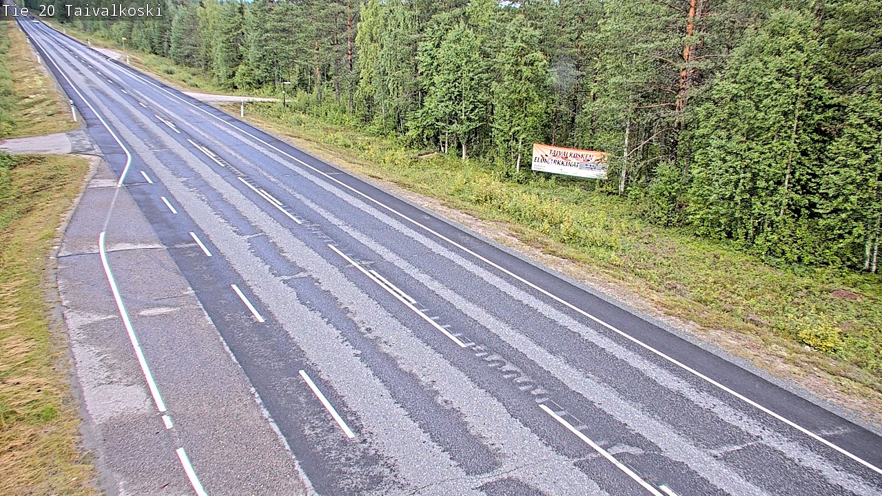 Weather Camera Image Road 20 Taivalkoski, Taivalkoski, Pohjois-Pohjanmaa