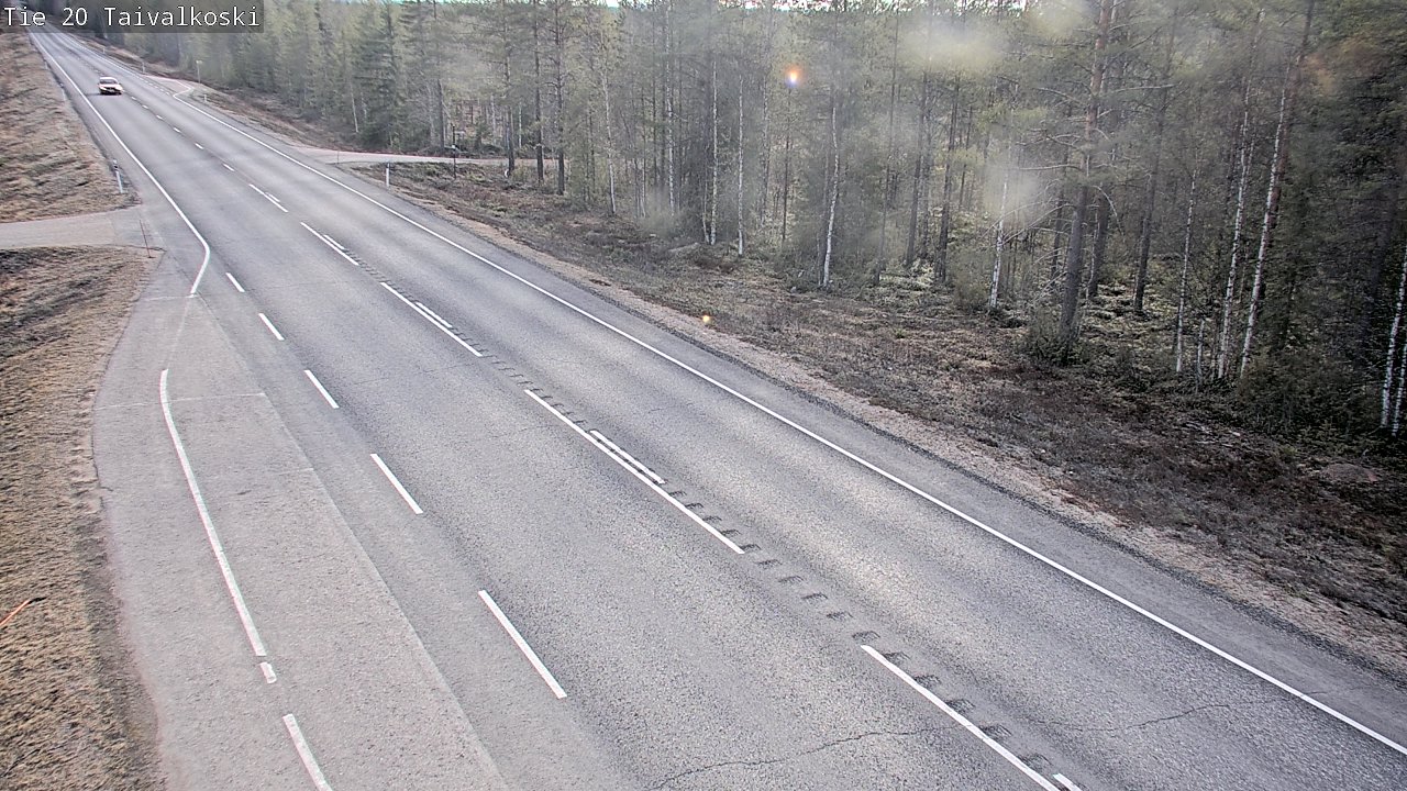 Weather Camera Image Road 20 Taivalkoski, Taivalkoski, Pohjois-Pohjanmaa