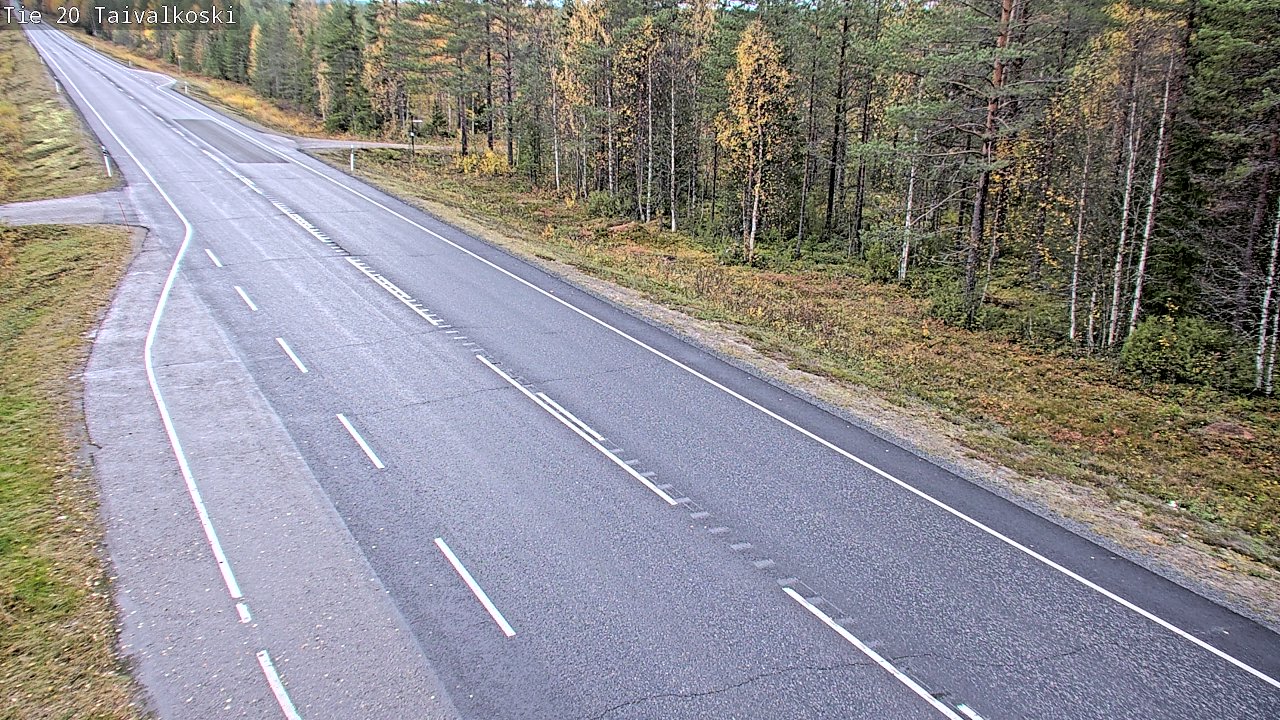 Weather Camera Image Road 20 Taivalkoski, Taivalkoski, Pohjois-Pohjanmaa