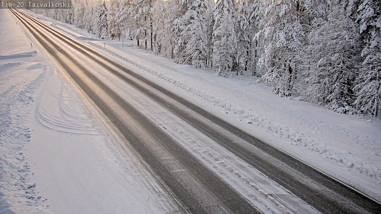 Weather Camera Image Väg 20 Taivalkoski, Taivalkoski, Pohjois-Pohjanmaa
