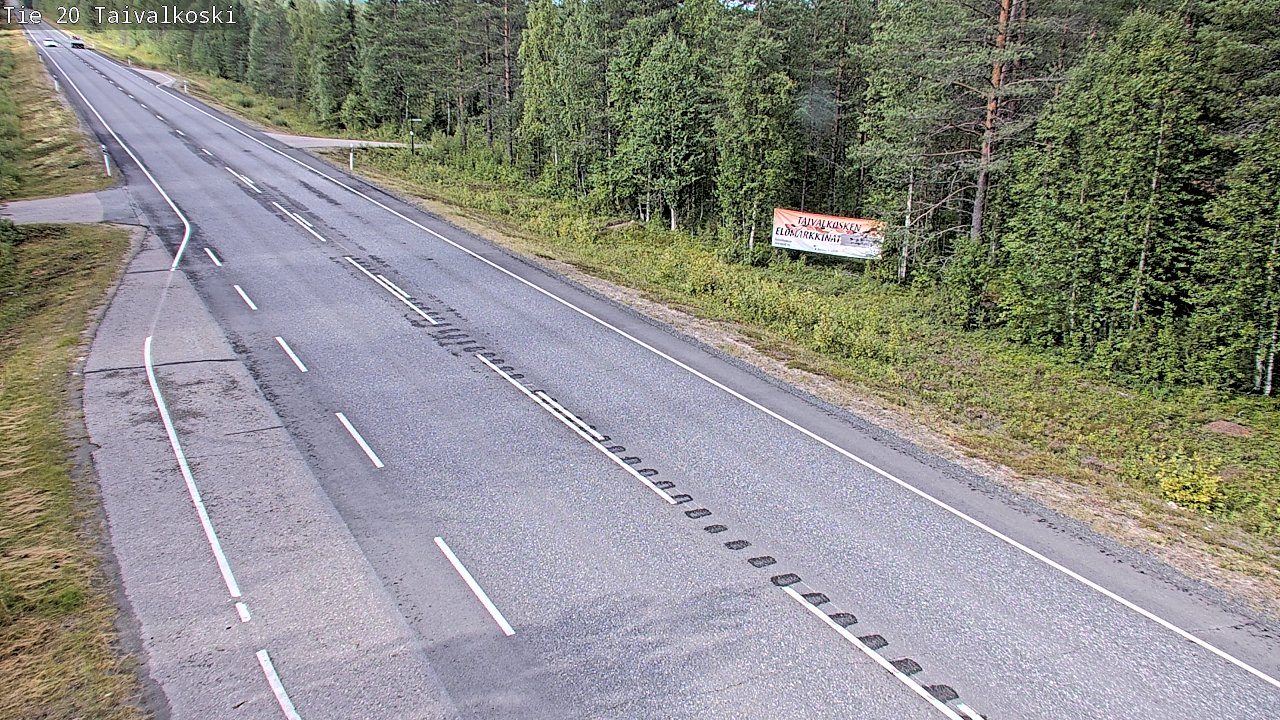 Weather Camera Image Road 20 Taivalkoski, Taivalkoski, Pohjois-Pohjanmaa