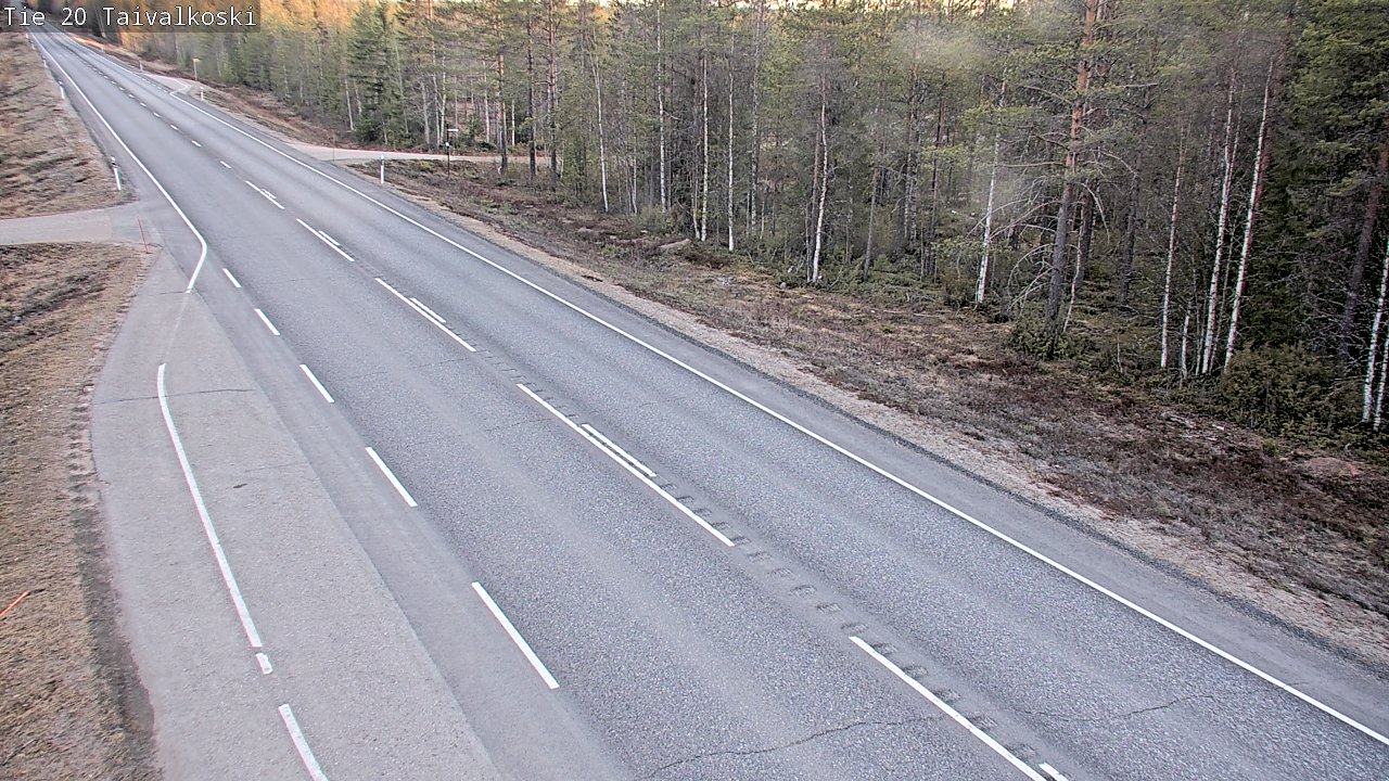 Weather Camera Image Road 20 Taivalkoski, Taivalkoski, Pohjois-Pohjanmaa