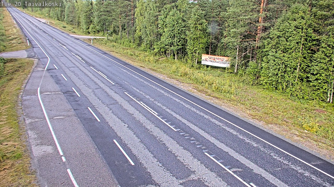 Weather Camera Image Road 20 Taivalkoski, Taivalkoski, Pohjois-Pohjanmaa