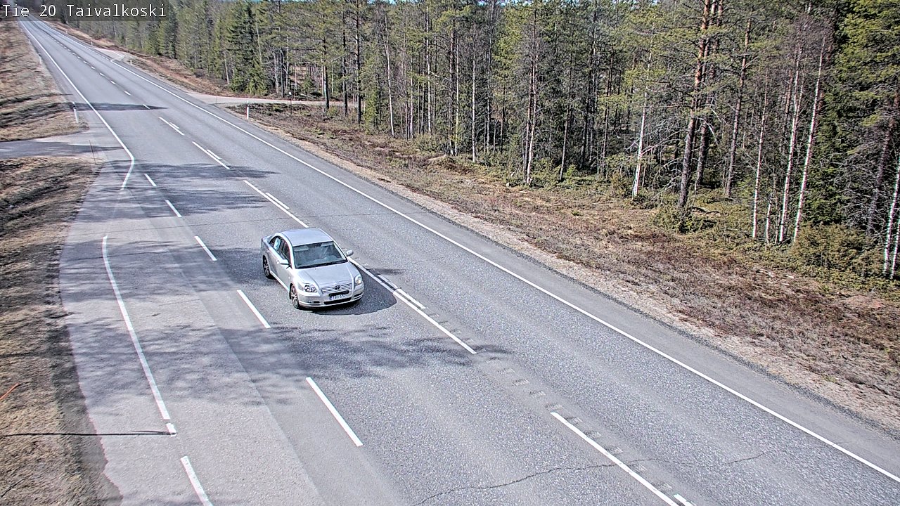 Weather Camera Image Road 20 Taivalkoski, Taivalkoski, Pohjois-Pohjanmaa