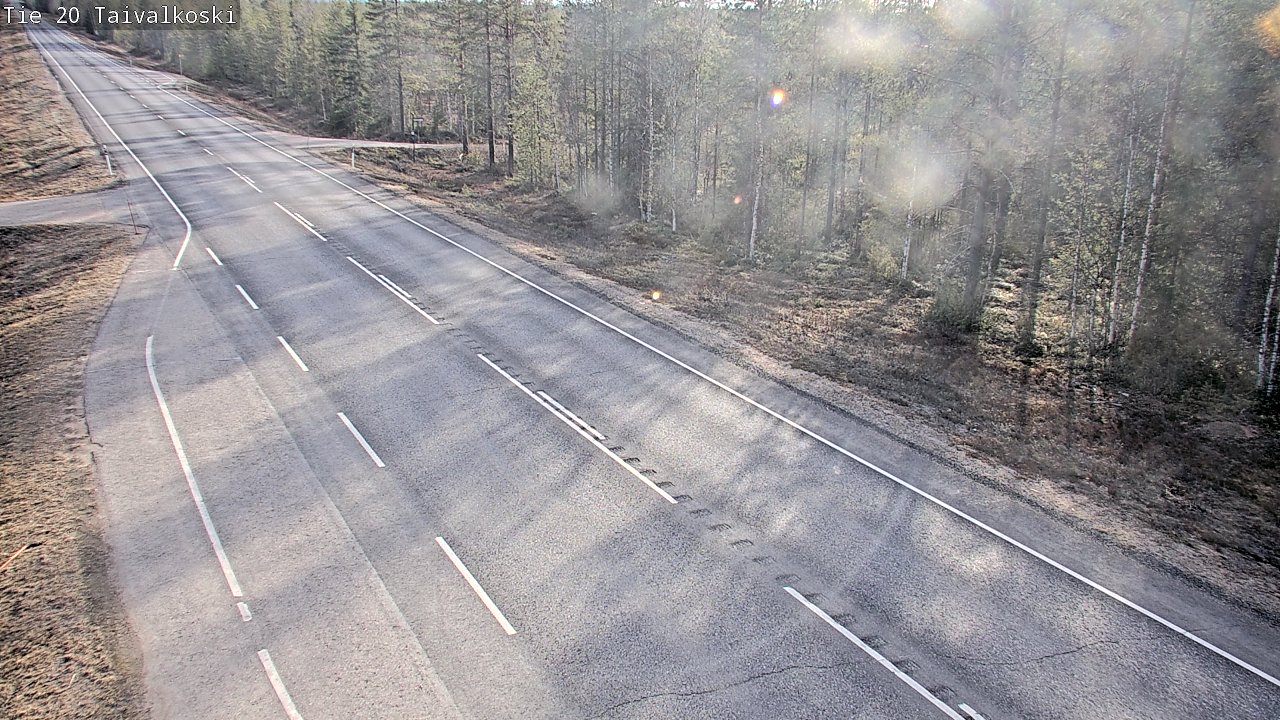 Weather Camera Image Road 20 Taivalkoski, Taivalkoski, Pohjois-Pohjanmaa